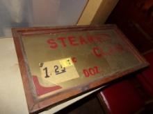 (2) Old ''Steamed Clams'' Framed Signs