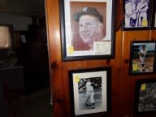 (2) Whitey Ford Framed Pictures, (1) is Signed