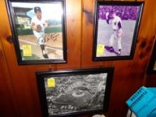 (2) Framed Yankee Pictures, (1) is Autographed, (1) is Stadium