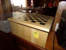 Wooden Checker/Chess Game Board