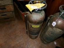 Antique Pyrene Soda-Acid Brass Fire Extinguisher