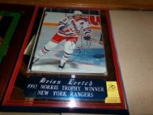 Brian Leetch NY Rangers 1992 Norris Trophy Winner Mirror