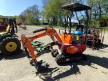 New AGT Industrial LH12R Mini Excavator with Open Cab, Stationary Thumb, Gr