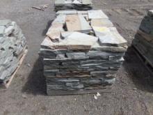Pallet w/204 SF Of Varying Thickness Snapped Edge Buestone Colonial Wallsto