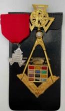 Saint Paul's Royal Arch Chapter Masonic York Rite Past High Priest Jewel pin in holder