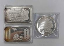.999 Silver: 1 oz. Silver Madison Mint 1973 Veteran's Day ingot, 1 oz. Silver Mother Load Mint