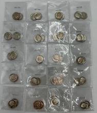 (38) Proof Roosevelt dimes: 1968 to 2007