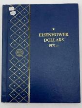 Whitman Eisenhower Album 1971-1974. (7) 40% Silver, (10) clad. (17 coins total)
