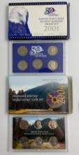 2001 US Mint State Quarter Proof Set and 2004 US Mint Westward Nickel Series Coins Set in original