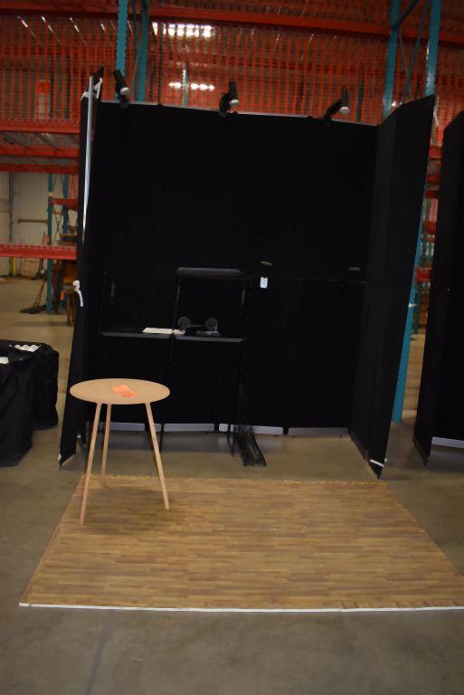 TRADE SHOW DISPLAY BOOTH WITH APPROX. 11' OF WALLS,