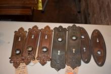 ORNATE DOOR PLATES WITH KEY HOLES
