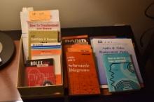 BOX W/HOW TO BOOKS: TV SERVICE, TROUBLE SHOOT,