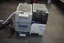 LOT WITH (2) POWER SUPPLIES, SOLA-SDN 5-24-100P,