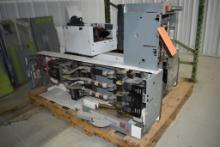 SKID WITH MISC. BREAKER BOXES, CONDITION UNKNOWN