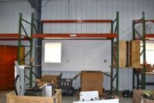 1-SECTION OF STEEL PALLET RACKING, 48"D X 10'W X 10'H