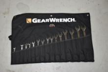 SET OF (13) GEAR WRENCH COMBINATION WRENCHES,