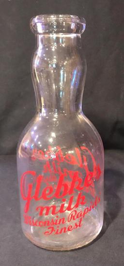 Wisconsin Rapids finest Glebke's Milk Bottle
