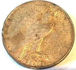 1922-S Peace Dollar AU