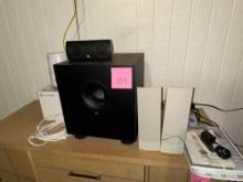 JBL SOUND SUB WOOFER 5 speakers-(contents of top of cabinet)