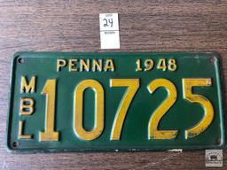 Motor Boat registration, Pa 1948