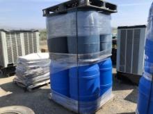 (8) 55 Gallon Plastic Barrels.