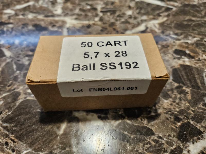 50 Cartridges (5.7 x 28 Ball SS192) FNB04L961-001