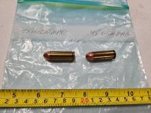 Lot of (2) .45 Winchester Magnum Bullets Ammo