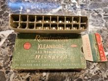 Remington Kleanbore 222 Hi-Speed 50 Grain Soft Point Bullets