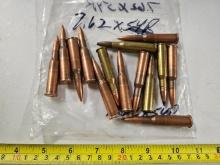 Lot of (14) 7.62×54mmR Rifle Cartridges