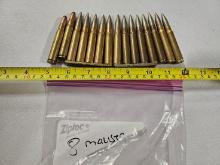 Lot of (15) 8mm Mauser Ammo
