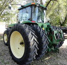 JD 8300 MFWD Tractor, 6598 Hrs., 46” Duals, SN:RW8300P006625
