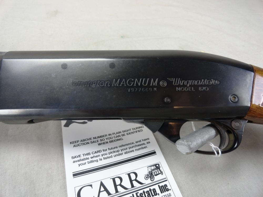 Remington Magnum Wingmaster M.870, V.R., 12-Ga. Magnum, 3”, Pump, SN:V97766