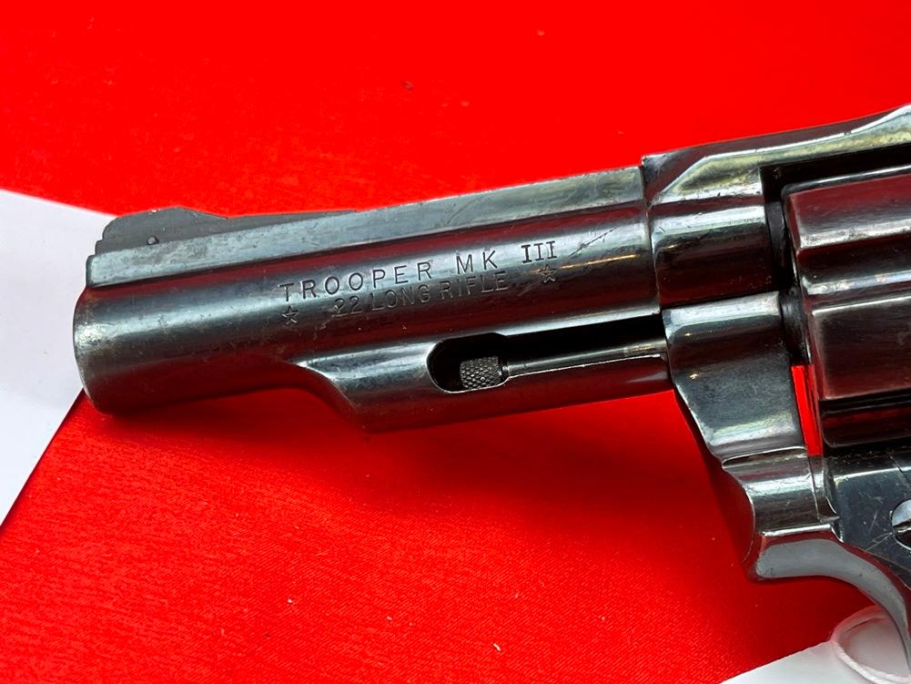 Colt MK III, Trooper, 22LR, 4” BBL, SN:Y1038 (HG)
