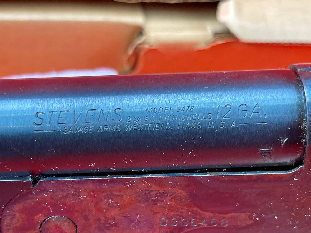Stevens 9478, 12 Ga., Single Barrel, SN:D336468
