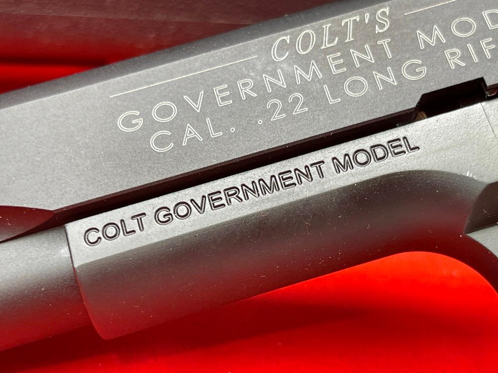 Colt Gov't Mod., 22LR, New w/Case, SN:WD096854