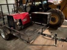 Lincoln Ranger 225 Generator/Welder (103 Hrs.) w/Torch Set on 2019 Carry-On 5'x8' Trailer w/Access.