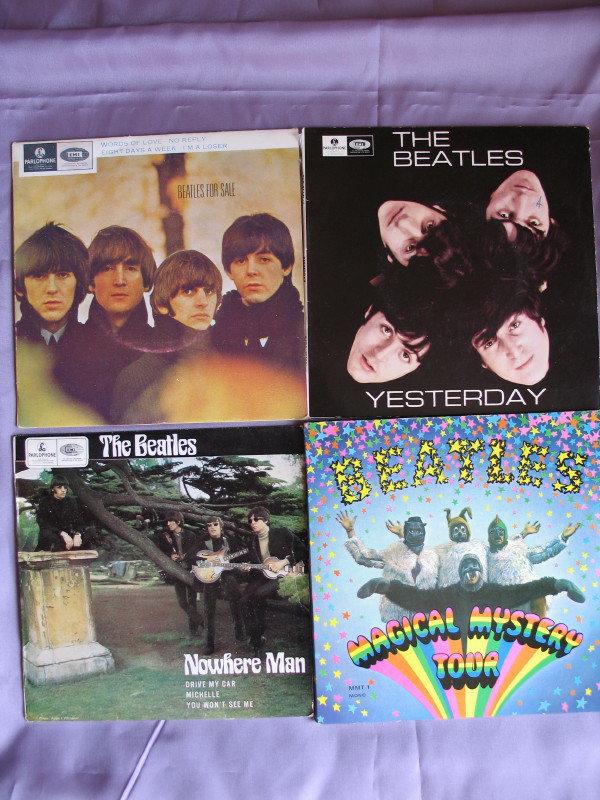 Three 1960s Beatles EP's 45RPM 7"