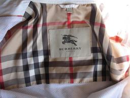 Ladies pre-owned Burberry:- Leather olive trench