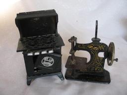 German toy Sewing machine 13cm with