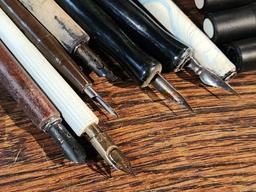 Calligraphy Pens, Prismacolors, Color Pencils, Hand Model
