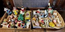 Vintage style Figural Glass Ornaments