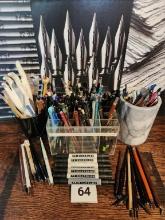 Calligraphy Pens, Prismacolors, Color Pencils, Hand Model