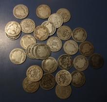 LOT OF TWENTY NINE MISC. DATE BARBER DIMES AVE. CIRC. (29 COINS)