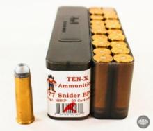 20 Rounds Ten-X 577 Snider BPC 480gr HBHP Ammunition