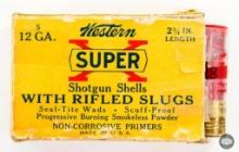 6 Paper Shells Vintage Western Super X 12GA 00 Buck 2 3/4inch Ammunition