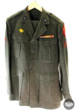 WWII US Marines 2nd Marine Division Uniform - Jacket and Trousers