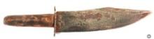 Civil War Era Antique Hand Forged Bowie Knife - 9.5 Inch Blade