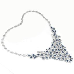 Natural Stunning Blue Sapphire 292 Carats Necklace