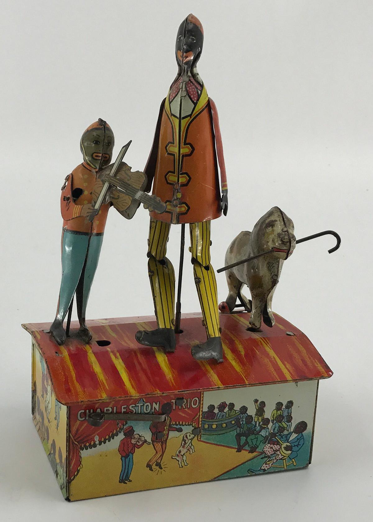 Marx Bros. Charleston Trio Tin Litho Wind Up Toy - Black Americana