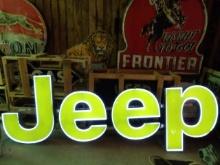 Lighted Jeep Dealership Sign - Neon